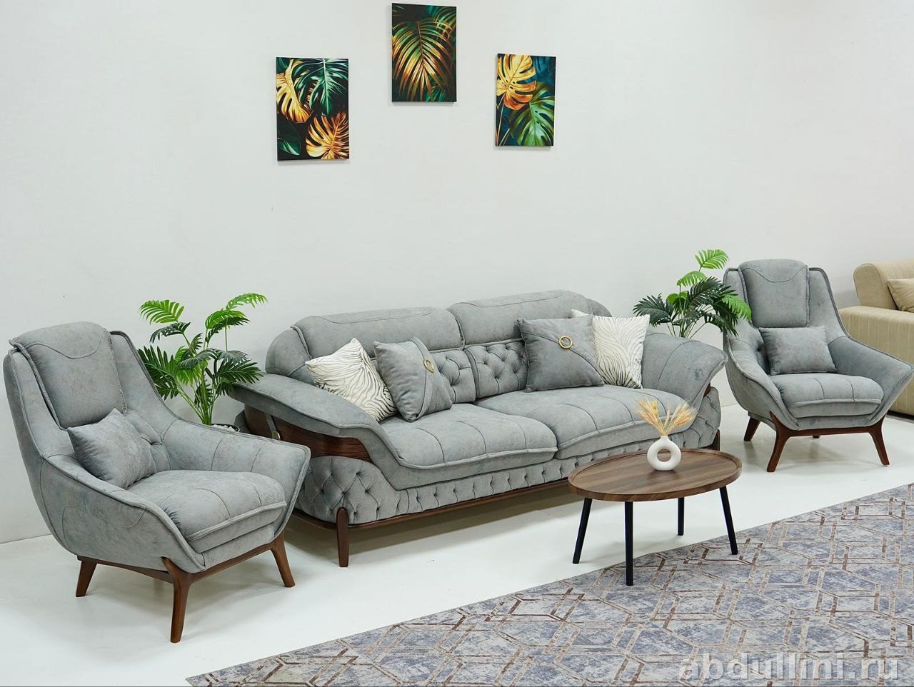 Купить мебель 2518 в Дагестане: диван, кресла, столик — купить в Дагестане — фото 1