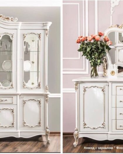 Горка и комод «Флоренция» — мебель для гостиной в Дагестане — купить в Дагестане