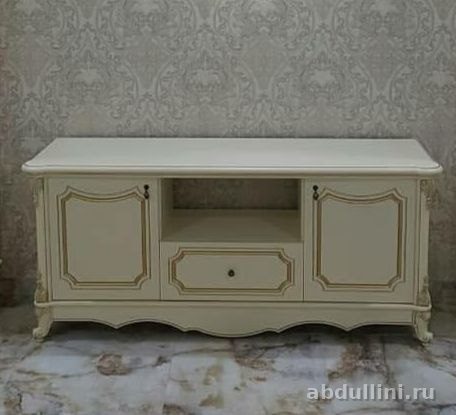 Тумба под телевизор Илона кремовая, неоклассика — купить в Дагестане