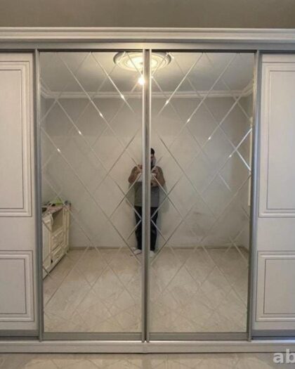 Шкаф-купе Неогара белый в серебре, купить в Дагестане (Неогара) — купить в Дагестане