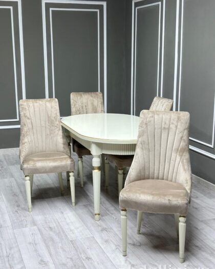 Купить стол и стулья Рифленка в Дагестане | Мебель на заказ — купить в Дагестане — фото 1