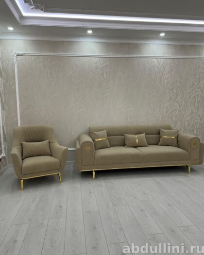 Диван и кресло Марсель бежевый — купить в Дагестане (бежевый) — купить в Дагестане — фото 1