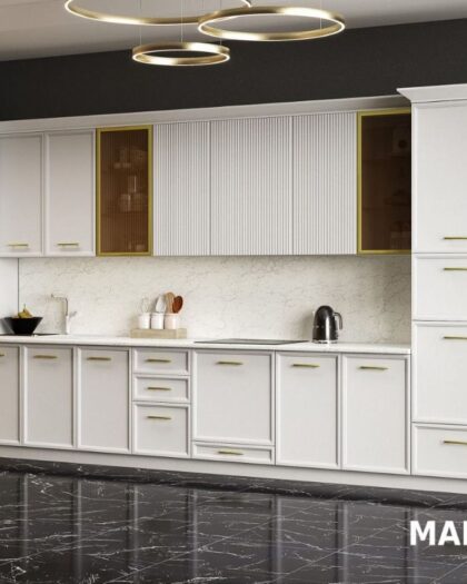 Кухонный гарнитур Марсель из крашеного МДФ в Дагестане — купить в Дагестане