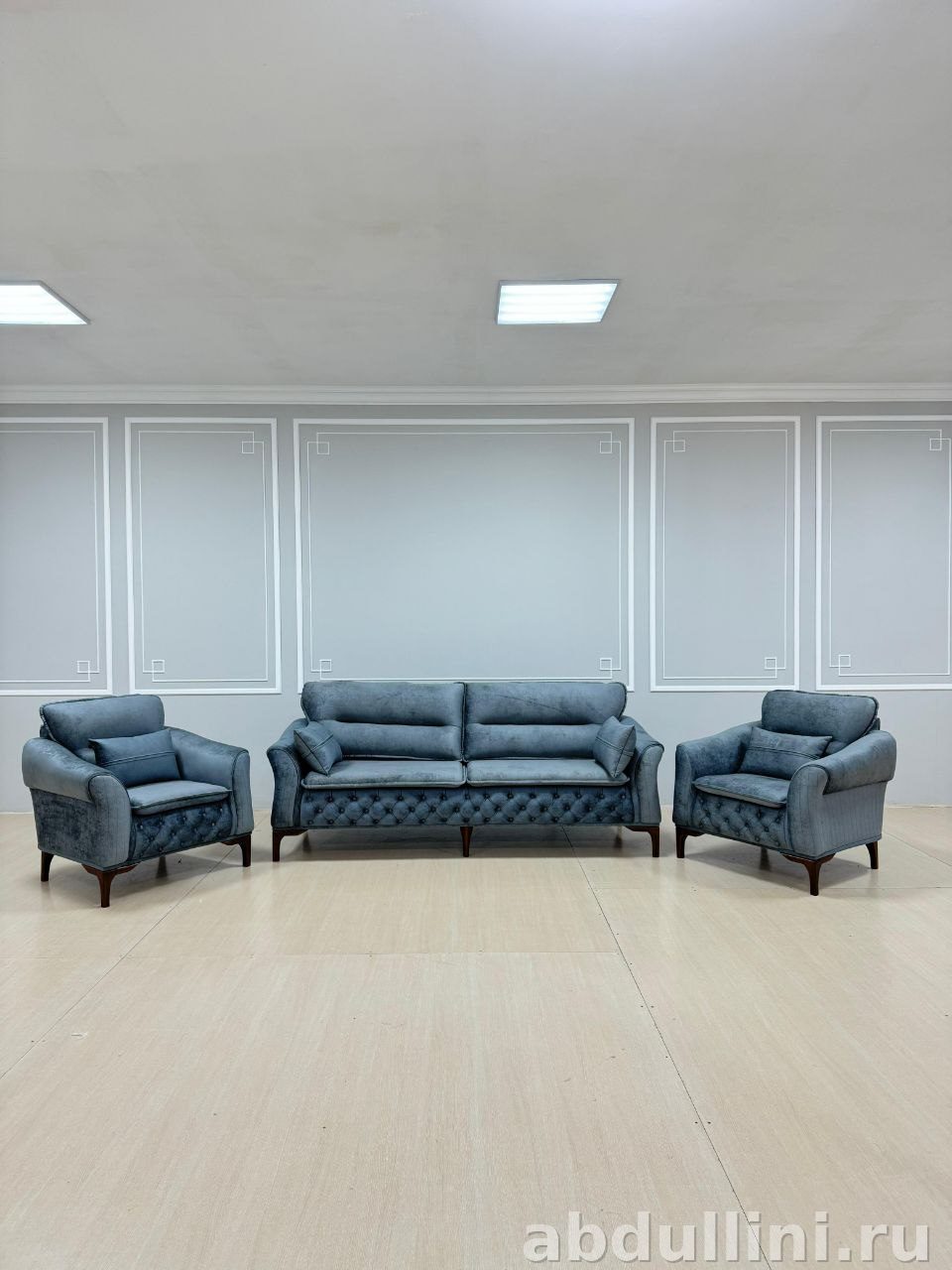 Диван и кресла Эмилия в стиле неоклассики купить в Дагестане (комплектация) — купить в Дагестане — фото 1