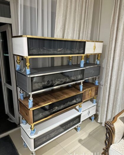 Модульный мебельный комплект 2741 с камином купить в Дагестане — купить в Дагестане