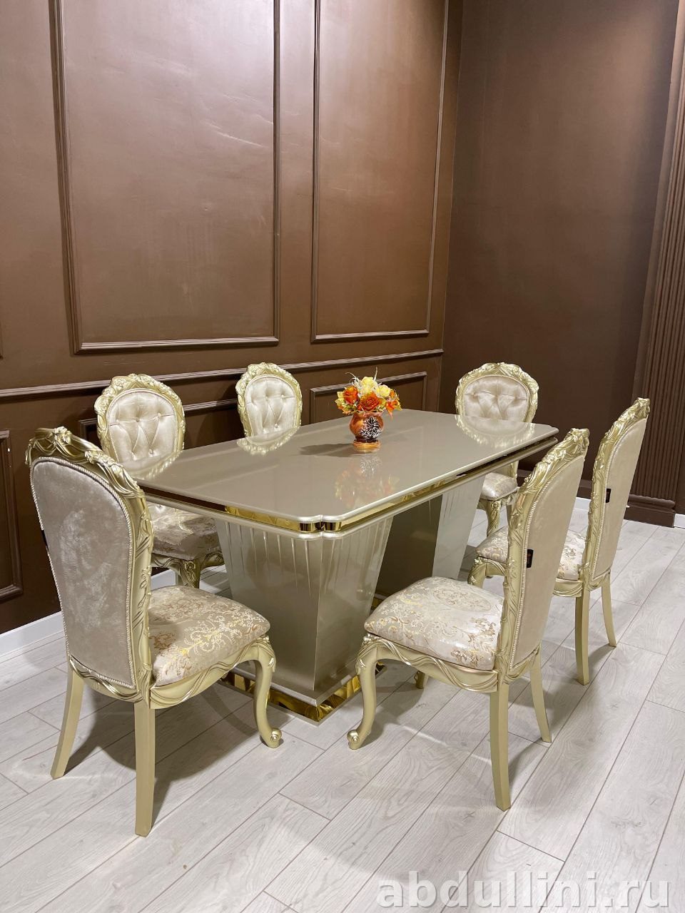 Обеденный стол 2778 и стулья в стиле неоклассика, купить в Дагестане — купить в Дагестане — фото 1