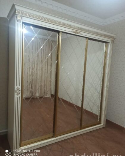 Шкаф-купе Лиана бежевый 230x235x58 см в Дагестане — купить в Дагестане