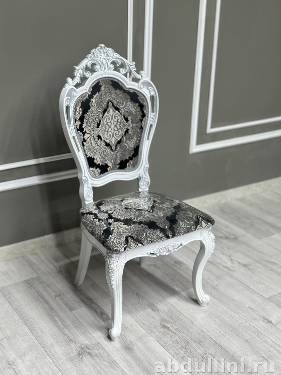 Раздвижной стол Роза и стулья Мини Шейх — купить в Дагестане (белый/серебро мрамор) — купить в Дагестане — фото 3