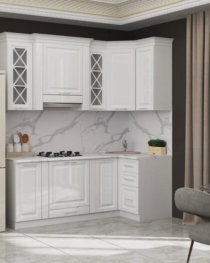 Кухня Римини белый глянец — купить в Дагестане — купить в Дагестане