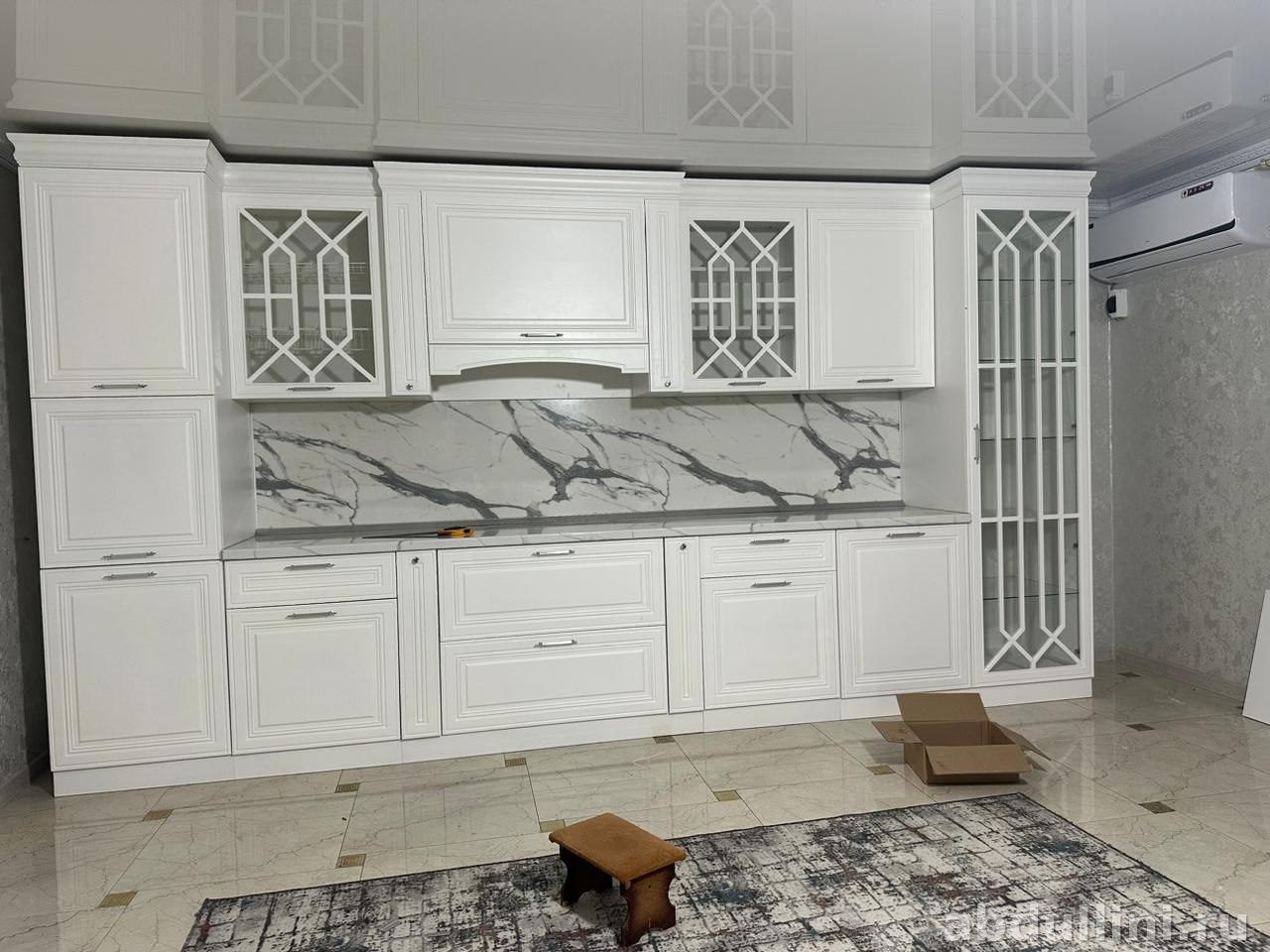Кухня 'Наоми' белая с мраморной столешницей, купить в Дагестане — купить в Дагестане