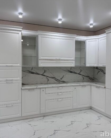 Кухня Анна 3107 — белая мебель от производителя в Дагестане — купить в Дагестане — фото 1