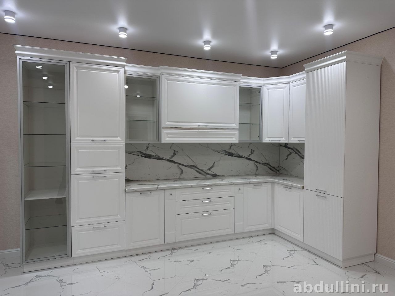 Кухня Анна 3107 — белая мебель от производителя в Дагестане — купить в Дагестане — фото 1