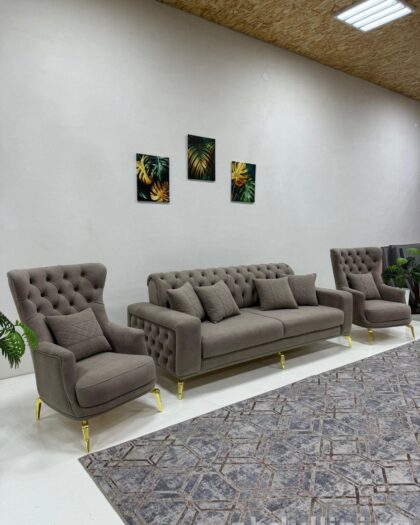 Диван и кресла Адель в стиле капитоне — купить в Дагестане — купить в Дагестане — фото 1