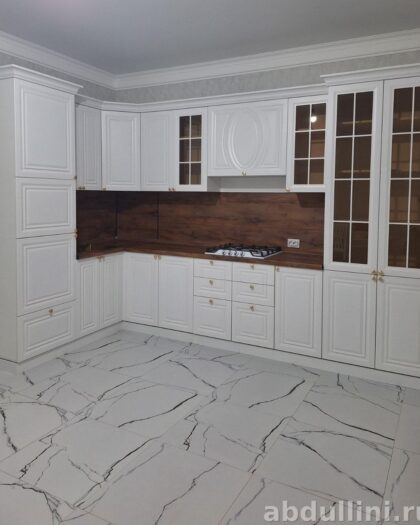 Кухонный гарнитур 3241 белый в стиле неоклассика | Купить в Дагестане — купить в Дагестане