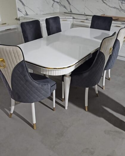 Обеденный стол Венера с 6 стульями — купить в Дагестане (6 стульев) — купить в Дагестане