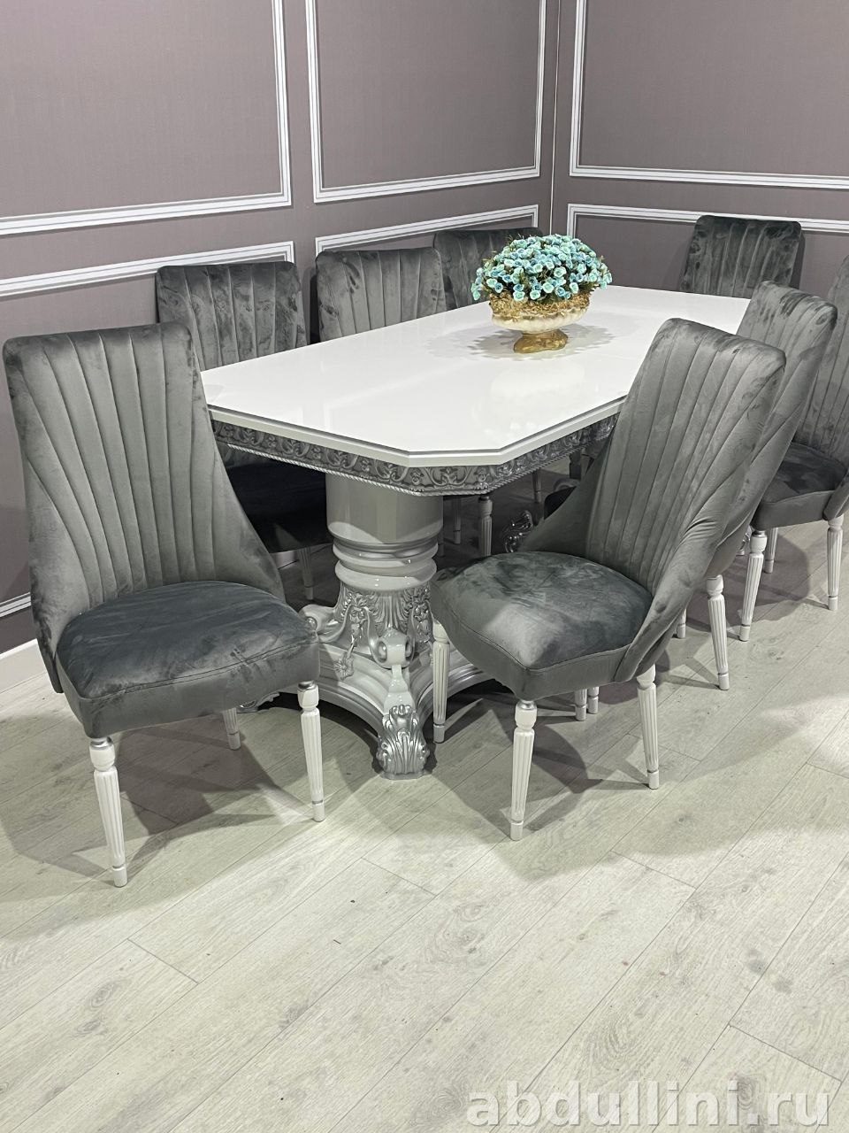 Обеденный стол 3305 Голд с 6 стульями Сурен — купить в Дагестане — купить в Дагестане — фото 1