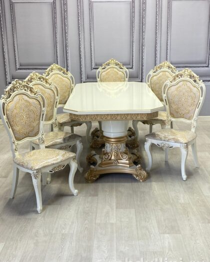 Стол Голд раздвижной и стулья Мини-Шейх купить в Дагестане Голд — купить в Дагестане — фото 1