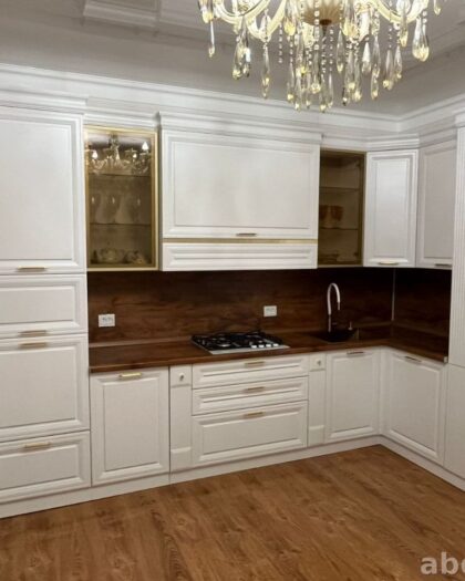 Кухня «Анна» 390/180 в белом и золоте — купить в Дагестане (390/180) — купить в Дагестане