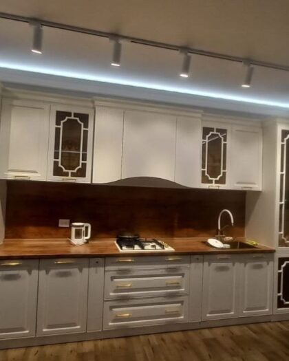 Кухонный гарнитур Олеся 420 в белом цвете | Купить в Дагестане — купить в Дагестане