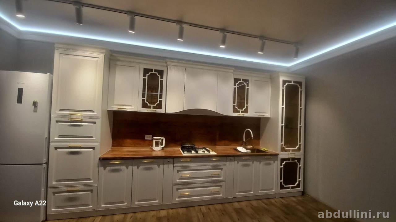 Кухонный гарнитур Олеся 420 в белом цвете | Купить в Дагестане