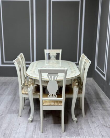 Обеденный стол и стулья в стиле классика, купить в Дагестане — купить в Дагестане — фото 3
