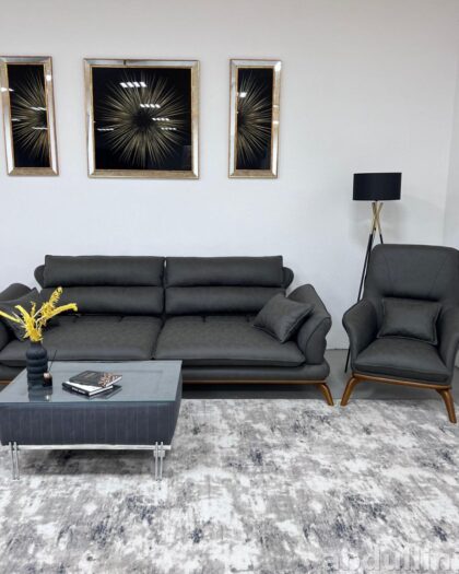 Комплект мебели KREYA: диван, кресла и подушки в Дагестане с подушками — купить в Дагестане