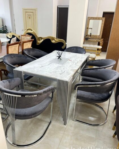 Обеденный стол 3425 с 6 стульями в Дагестане (6 стульев) — купить в Дагестане — фото 1