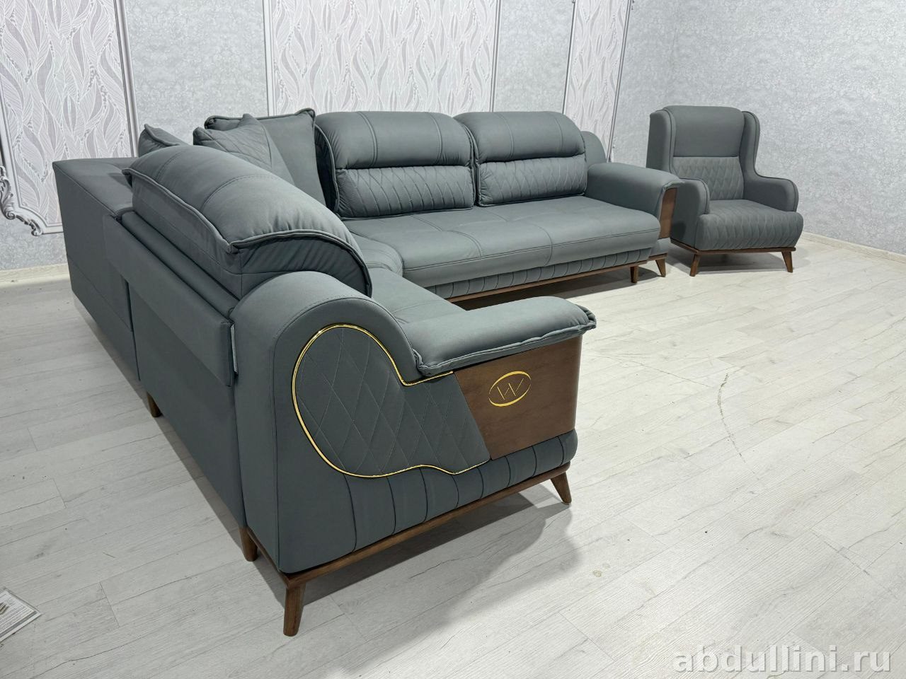 Угловой диван «Адмирал угол» с креслом — купить в Дагестане с креслом — купить в Дагестане