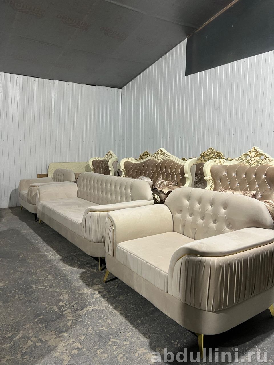 Диван Манго 3509 с креслами и подушками в Дагестане — купить в Дагестане