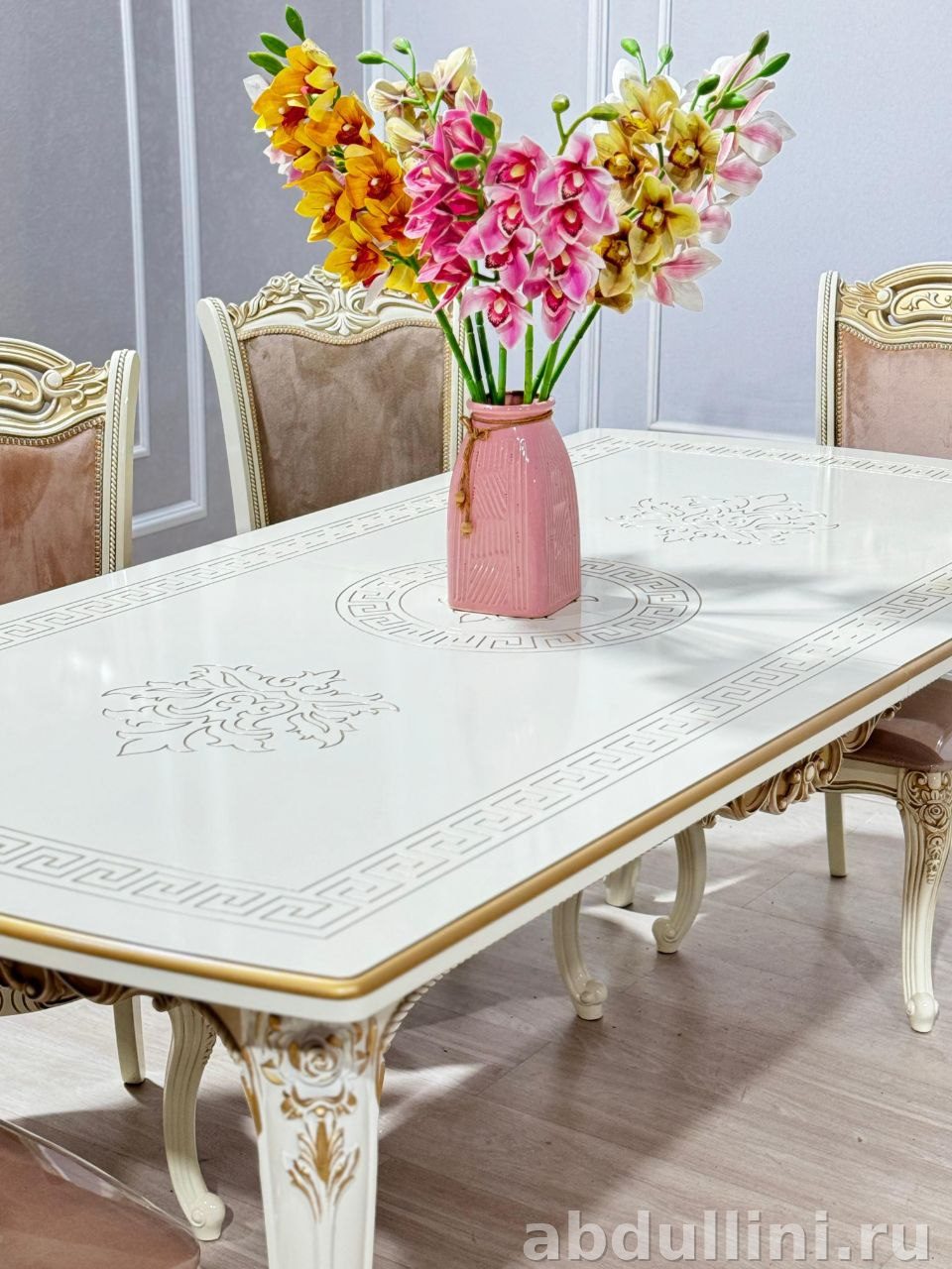 Стол «Версачи Роза ножки» с комплектом стульев в Дагестане — купить в Дагестане