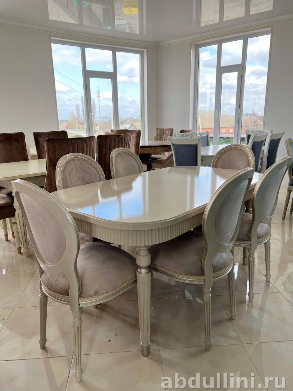 Комплект стола и стульев 3535 в стиле неоклассика — купить в Дагестане (3535) — купить в Дагестане — фото 1