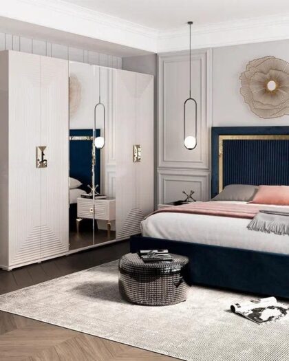 Спальня АЛИЯ в цвете Сатин/золото — купить в Дагестане — купить в Дагестане