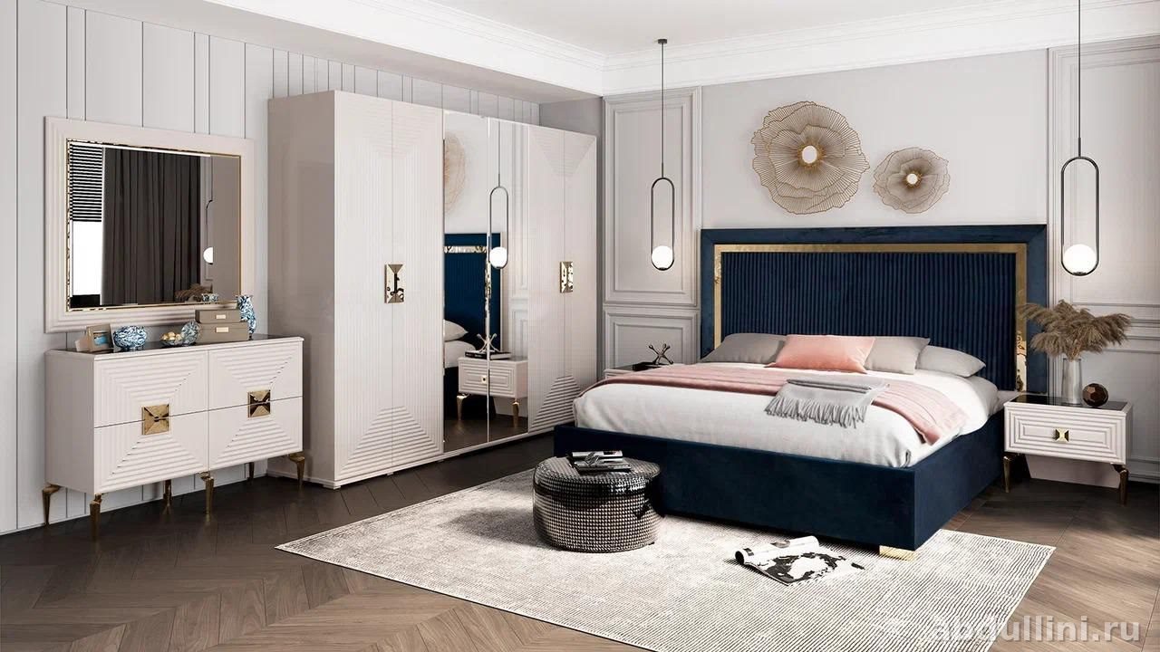 Спальня АЛИЯ в цвете Сатин/золото — купить в Дагестане — купить в Дагестане