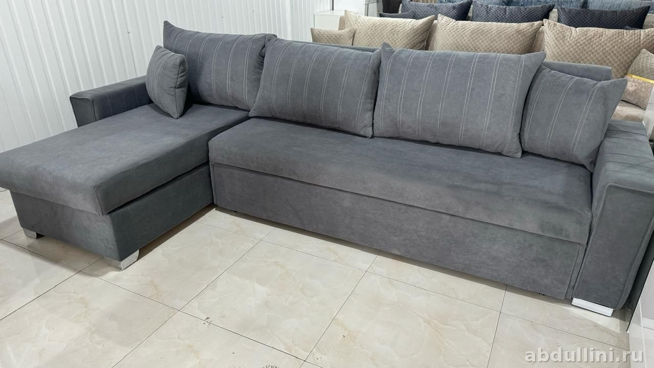 Угловой диван-трансформер 3538 серый — купить в Дагестане 3538 серый — купить в Дагестане