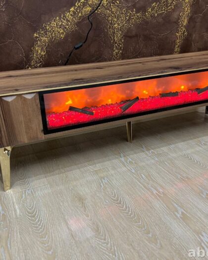 Тумба под телевизор Deniz с электрокамином — купить в Дагестане — купить в Дагестане — фото 1