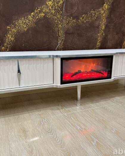 Тумба под телевизор Pera 160 см Белый/серебро | Купить в Дагестане (белый) — купить в Дагестане — фото 1