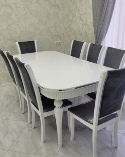 Обеденный стол Венера с 8 стульями - купить в Дагестане — купить в Дагестане