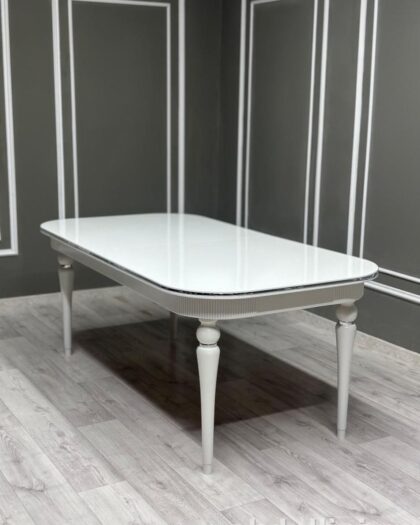 Стол Венера — светлый раздвижной стол в стиле неоклассика — купить в Дагестане