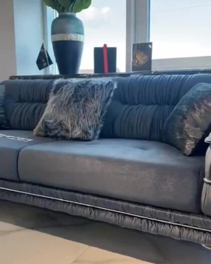 Мягкая мебель Валентино: 2 дивана и 2 кресла в сером цвете — купить в Дагестане