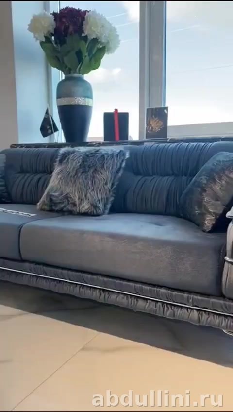 Мягкая мебель Валентино: 2 дивана и 2 кресла в сером цвете — купить в Дагестане