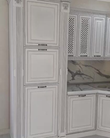 Кухня Венеция белое серебро — купить в Дагестане белое серебро — купить в Дагестане