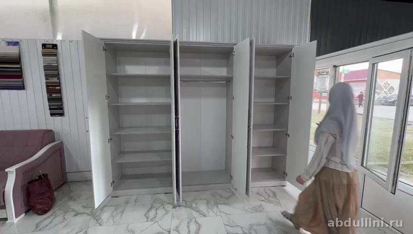 Шкаф Адель серый купить в Дагестане | Мебель на заказ (серый, 2280 ≠ 270) — купить в Дагестане