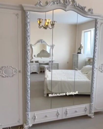 Кровать Камила белый серебро — купить в Дагестане от производителя — купить в Дагестане