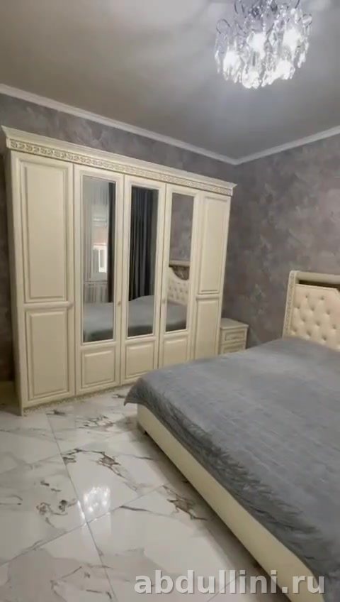 Спальня «Берта Эко» 5 дверей, кровать 160/200, крем, купить в Дагестане — купить в Дагестане