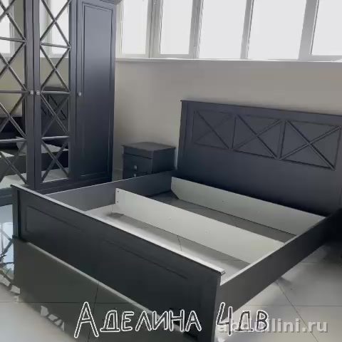 Шкаф Аделина 4-дверный с кроватью и комодом в Дагестане — купить в Дагестане