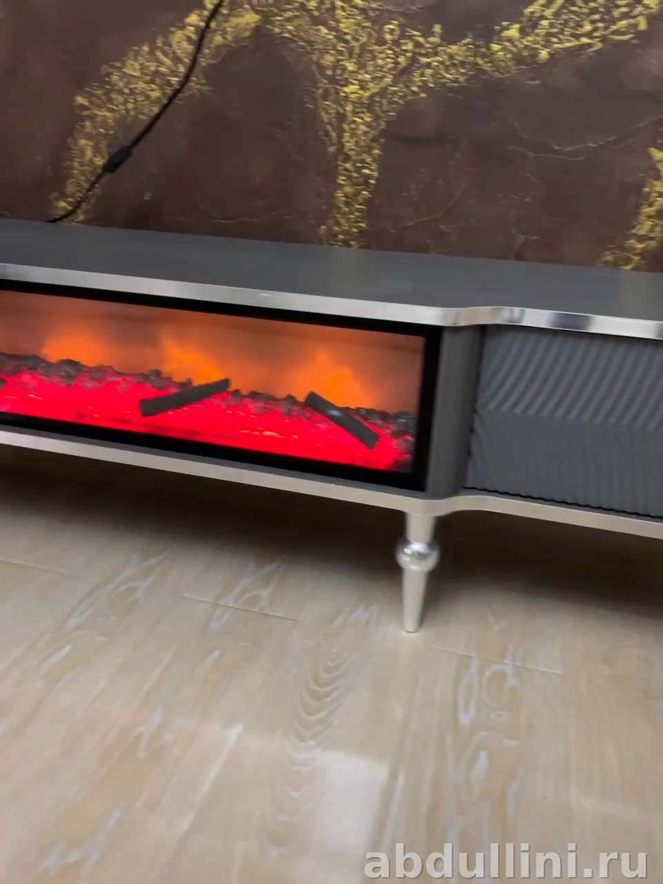 Тумба под телевизор «Дерья» 160 см, серый/серебро — купить в Дагестане — купить в Дагестане — фото 3