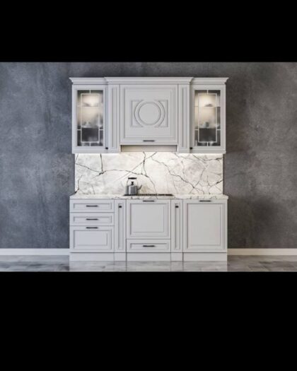 Кухня Лондон 56 шёлк серый — мебель на заказ в Дагестане другой размер — купить в Дагестане