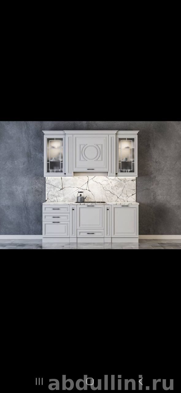 Кухня Лондон 56 шёлк серый — мебель на заказ в Дагестане другой размер — купить в Дагестане