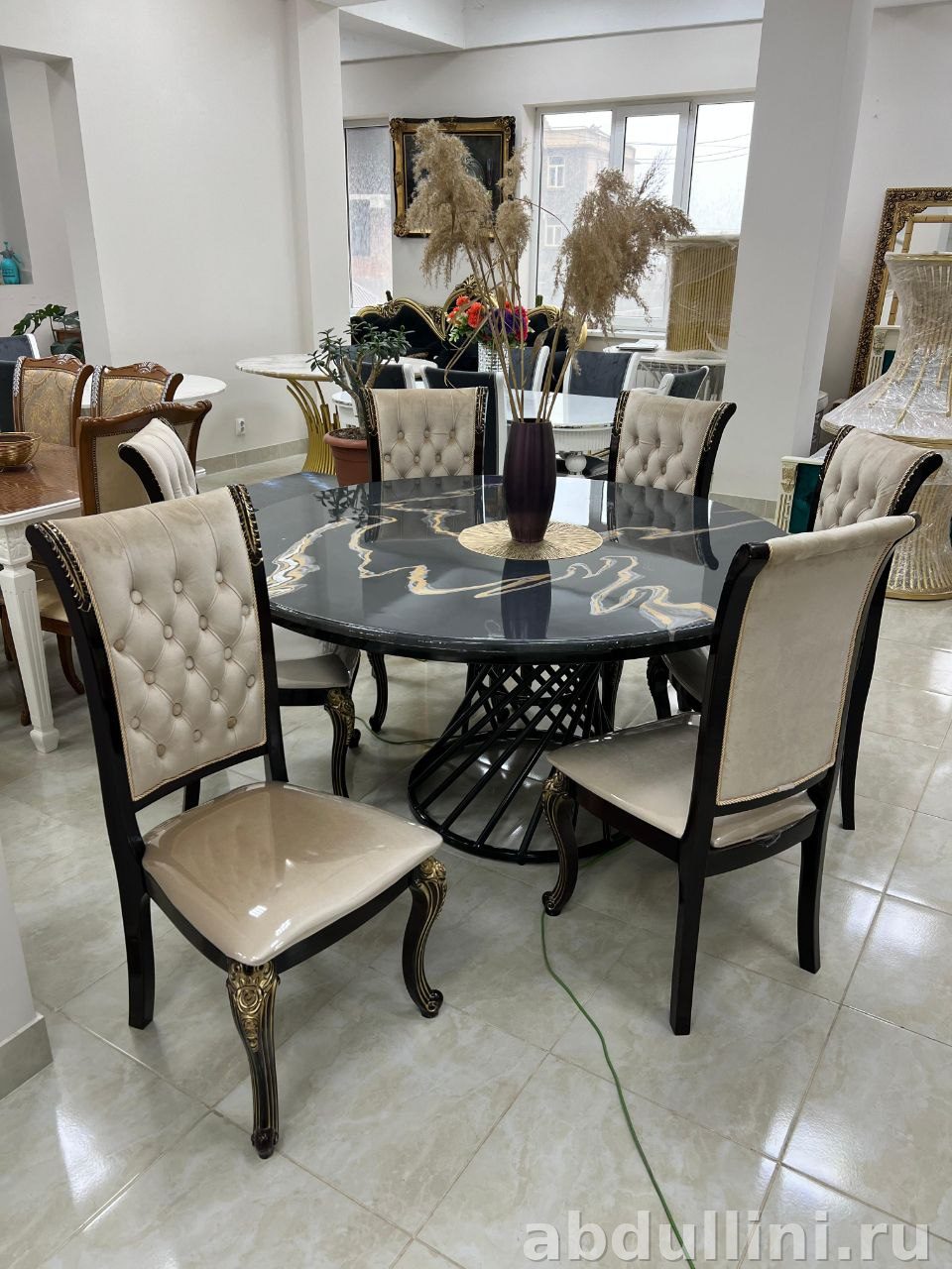 Круглый стол 3769 с 6 стульями — купить в Дагестане — купить в Дагестане — фото 1