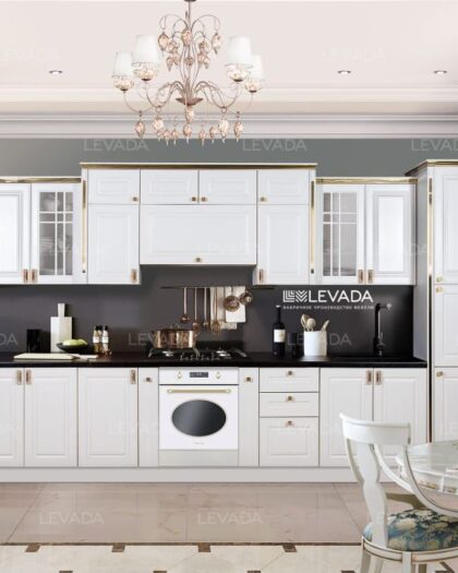 Кухня Милана белая с золотом: купить в Дагестане — купить в Дагестане